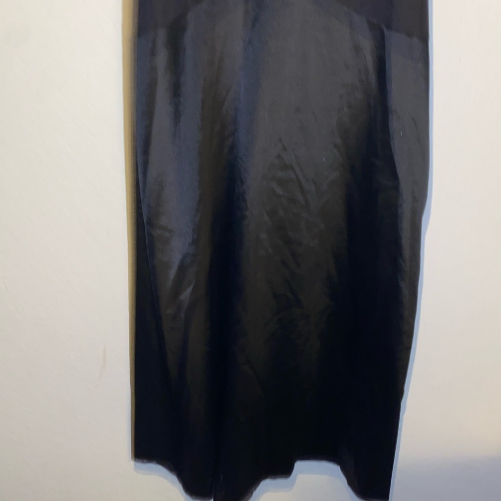 Vintage Vanity Fair Mesh Trim Black Bias Midi Coquette Fairy Slip Dress/Gown 8 - Picture 13 of 14